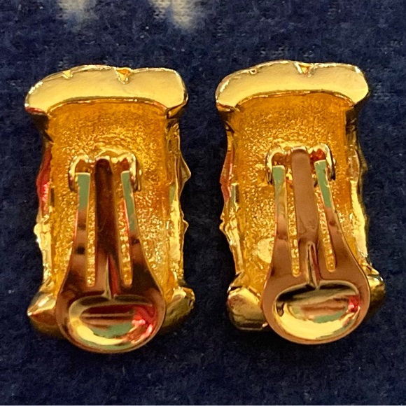 Orena Paris Gold Clip On Earrings - Picture 3 of 6